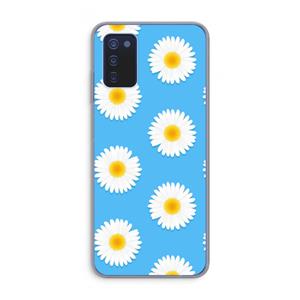 CaseCompany Margrietjes: Samsung Galaxy A03s Transparant Hoesje