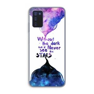 CaseCompany Stars quote: Samsung Galaxy A03s Transparant Hoesje