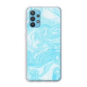 CaseCompany Waterverf blauw: Samsung Galaxy A32 4G Transparant Hoesje