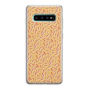 CaseCompany Camouflage: Samsung Galaxy S10 Plus Transparant Hoesje