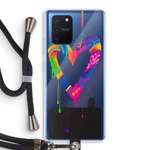 CaseCompany Melts My Heart: Samsung Galaxy Note 10 Lite Transparant Hoesje met koord