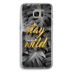 CaseCompany Stay wild: Samsung Galaxy S7 Edge Transparant Hoesje