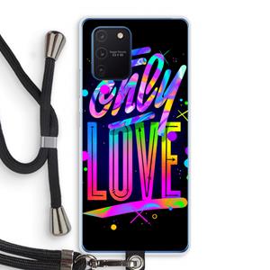 CaseCompany Only Love: Samsung Galaxy Note 10 Lite Transparant Hoesje met koord