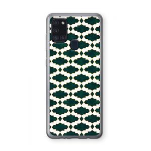 CaseCompany Moroccan tiles: Samsung Galaxy A21s Transparant Hoesje