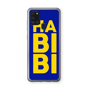 CaseCompany Habibi Blue: Samsung Galaxy A21s Transparant Hoesje