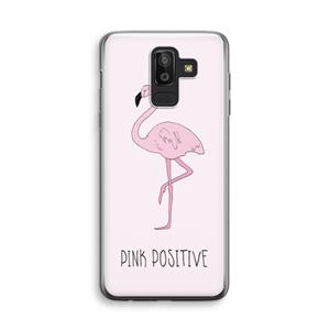 CaseCompany Pink positive: Samsung Galaxy J8 (2018) Transparant Hoesje