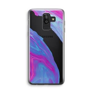 CaseCompany Zweverige regenboog: Samsung Galaxy J8 (2018) Transparant Hoesje