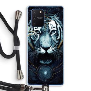 CaseCompany Darkness Tiger: Samsung Galaxy Note 10 Lite Transparant Hoesje met koord