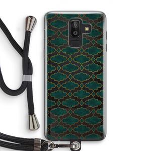 CaseCompany Moroccan tiles: Samsung Galaxy J8 (2018) Transparant Hoesje met koord