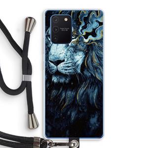 CaseCompany Darkness Lion: Samsung Galaxy Note 10 Lite Transparant Hoesje met koord