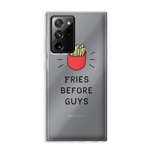 CaseCompany Fries before guys: Samsung Galaxy Note 20 Ultra / Note 20 Ultra 5G Transparant Hoesje