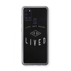 CaseCompany To be lived: Samsung Galaxy A21s Transparant Hoesje