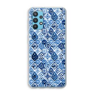 CaseCompany Blauw motief: Samsung Galaxy A32 4G Transparant Hoesje