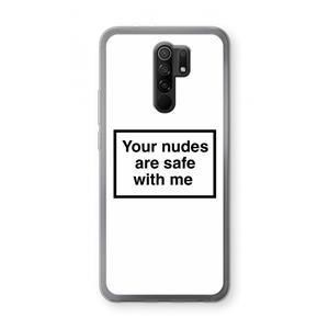 CaseCompany Safe with me: Xiaomi Redmi 9 Transparant Hoesje