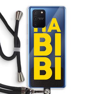 CaseCompany Habibi Blue: Samsung Galaxy Note 10 Lite Transparant Hoesje met koord