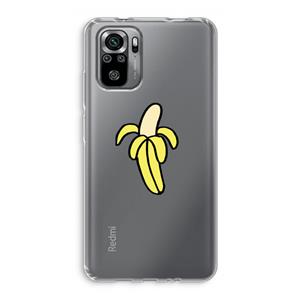 CaseCompany Banana: Xiaomi Redmi Note 10S Transparant Hoesje
