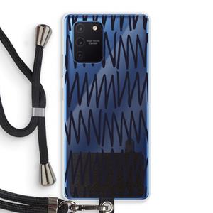 CaseCompany Marrakech Zigzag: Samsung Galaxy Note 10 Lite Transparant Hoesje met koord