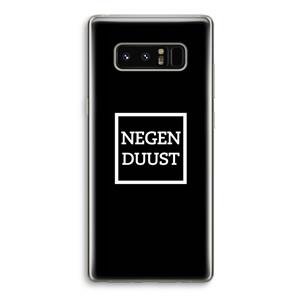 CaseCompany Negenduust black: Samsung Galaxy Note 8 Transparant Hoesje