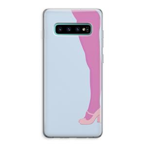 CaseCompany Pink panty: Samsung Galaxy S10 Plus Transparant Hoesje