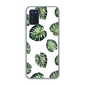 CaseCompany Tropische bladeren: Samsung Galaxy A03s Transparant Hoesje