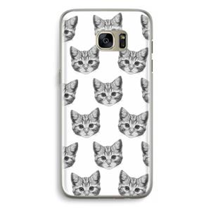 CaseCompany Kitten: Samsung Galaxy S7 Edge Transparant Hoesje