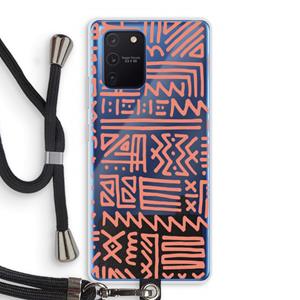 CaseCompany Marrakech Pink: Samsung Galaxy Note 10 Lite Transparant Hoesje met koord