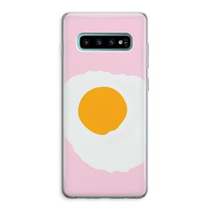 CaseCompany Sunny side up: Samsung Galaxy S10 Plus Transparant Hoesje