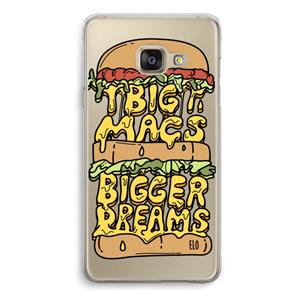 CaseCompany Big Macs Bigger Dreams: Samsung A3 (2017) Transparant Hoesje