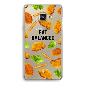 CaseCompany Eat Balanced: Samsung A3 (2017) Transparant Hoesje