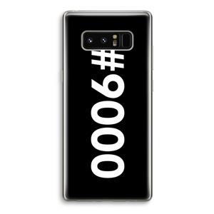 CaseCompany 9000: Samsung Galaxy Note 8 Transparant Hoesje