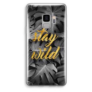 CaseCompany Stay wild: Samsung Galaxy S9 Transparant Hoesje