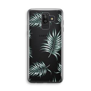 CaseCompany Simple leaves: Samsung Galaxy J8 (2018) Transparant Hoesje