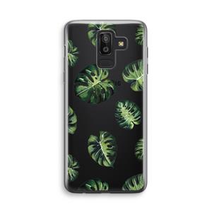 CaseCompany Tropische bladeren: Samsung Galaxy J8 (2018) Transparant Hoesje