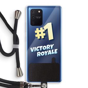 CaseCompany Victory Royale: Samsung Galaxy Note 10 Lite Transparant Hoesje met koord