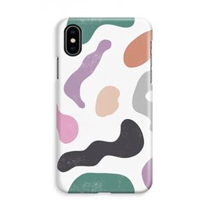 CaseCompany Memphis Shapes: iPhone Xs Volledig Geprint Hoesje