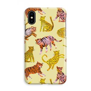 CaseCompany Cute Tigers and Leopards: iPhone Xs Volledig Geprint Hoesje