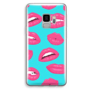 CaseCompany Bite my lip: Samsung Galaxy S9 Transparant Hoesje
