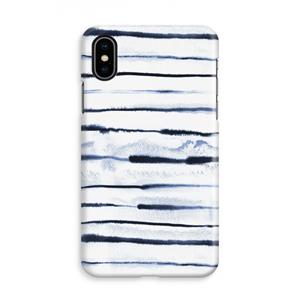 CaseCompany Ink Stripes: iPhone Xs Volledig Geprint Hoesje
