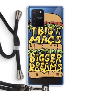 CaseCompany Big Macs Bigger Dreams: Samsung Galaxy Note 10 Lite Transparant Hoesje met koord