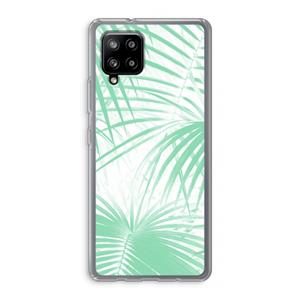 CaseCompany Palmbladeren: Samsung Galaxy A42 5G Transparant Hoesje