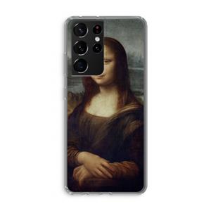 CaseCompany Mona Lisa: Samsung Galaxy S21 Ultra Transparant Hoesje
