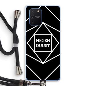 CaseCompany Negenduust geometrisch: Samsung Galaxy Note 10 Lite Transparant Hoesje met koord