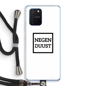 CaseCompany Negenduust vierkant: Samsung Galaxy Note 10 Lite Transparant Hoesje met koord