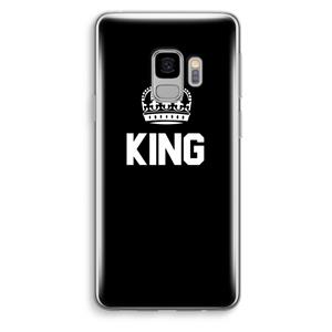 CaseCompany King zwart: Samsung Galaxy S9 Transparant Hoesje