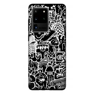 CaseCompany Vexx Black Mixtape: Samsung Galaxy S20 Ultra Tough Case