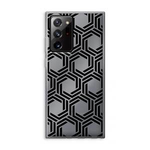 CaseCompany Geometrisch patroon: Samsung Galaxy Note 20 Ultra / Note 20 Ultra 5G Transparant Hoesje