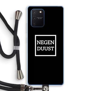 CaseCompany Negenduust black: Samsung Galaxy Note 10 Lite Transparant Hoesje met koord
