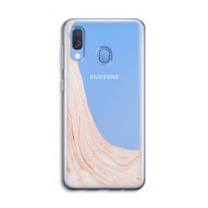 CaseCompany Peach bath: Samsung Galaxy A40 Transparant Hoesje