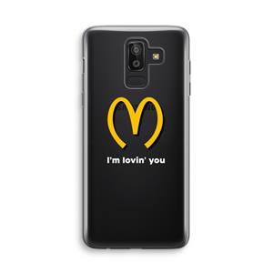 CaseCompany I'm lovin' you: Samsung Galaxy J8 (2018) Transparant Hoesje