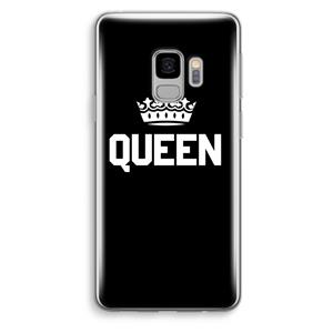 CaseCompany Queen zwart: Samsung Galaxy S9 Transparant Hoesje